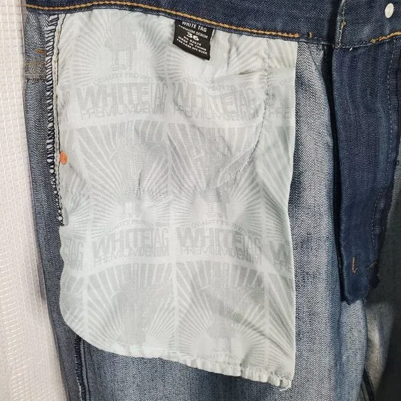White Tag Premium Denim Size 36 Jeans by South Pole Denim Hip Hop Urban Street - Picture 9 of 14